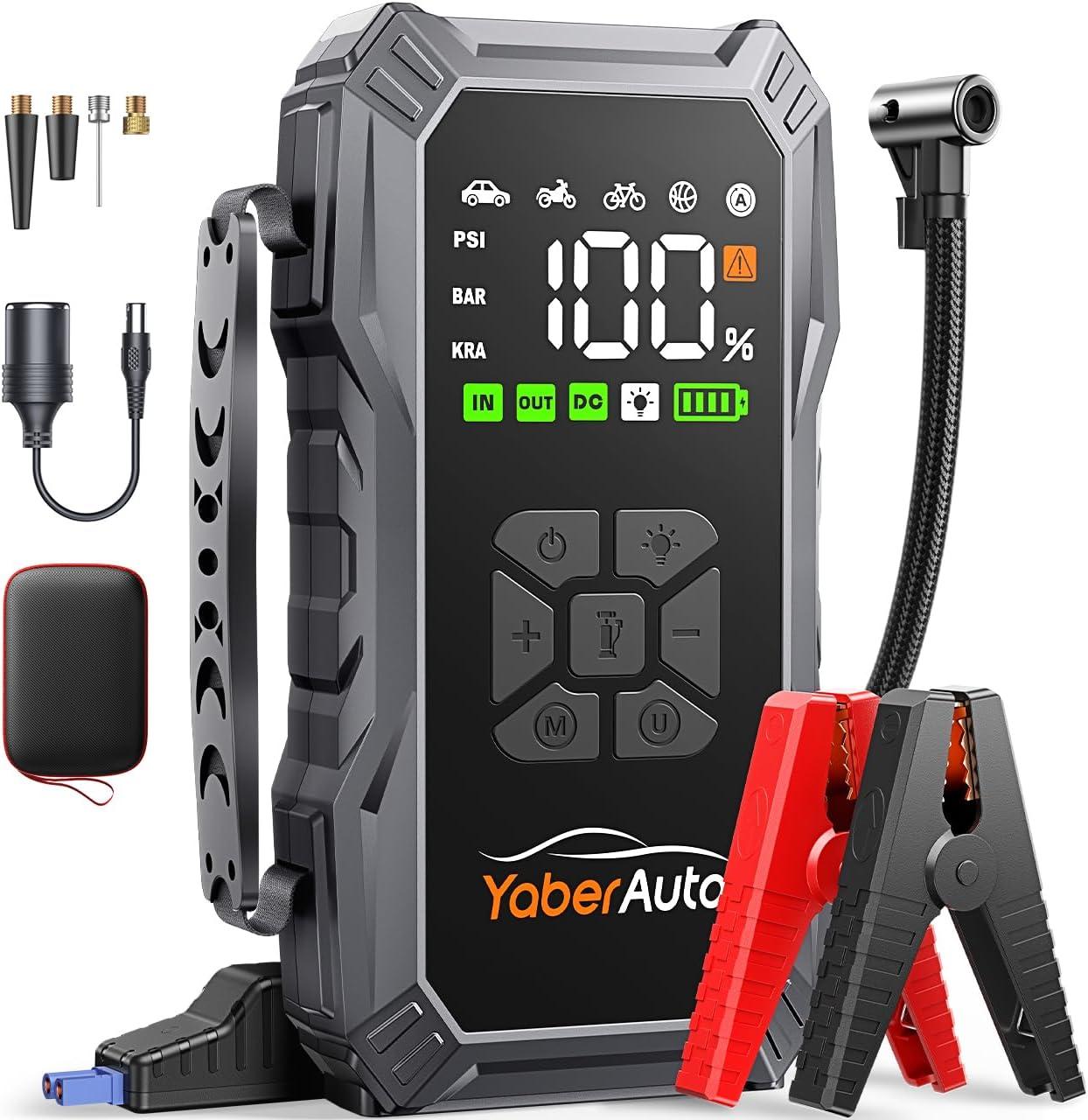 Compared: YaberAuto Jump Starter-Compressor...150PSI All Gas Jump...Showdown for Car Buyers