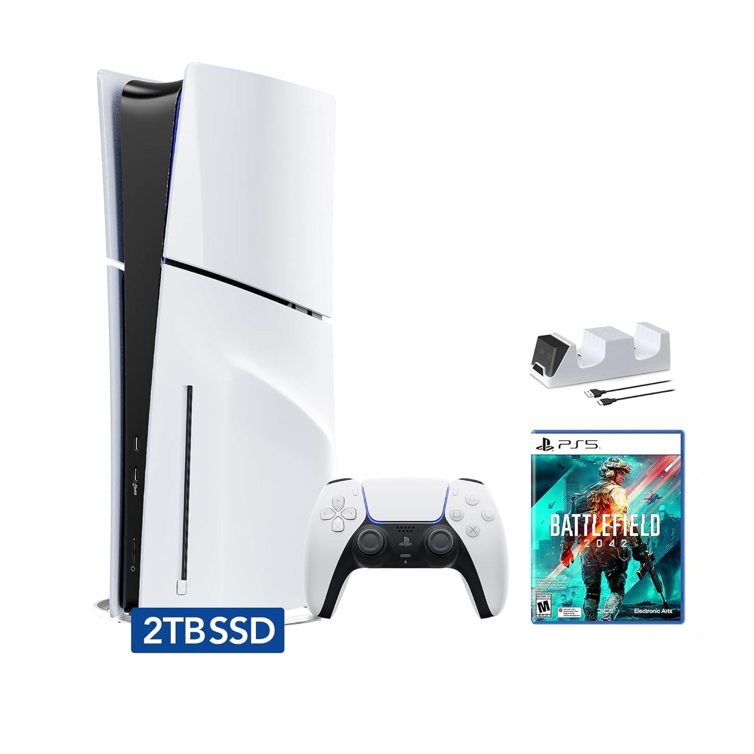 PlayStation 5 Slim Disc 2TB Bundle vs. Battlefield Bundled, SSD vs. C-Gamers Charger - Tested for Surprising Insight