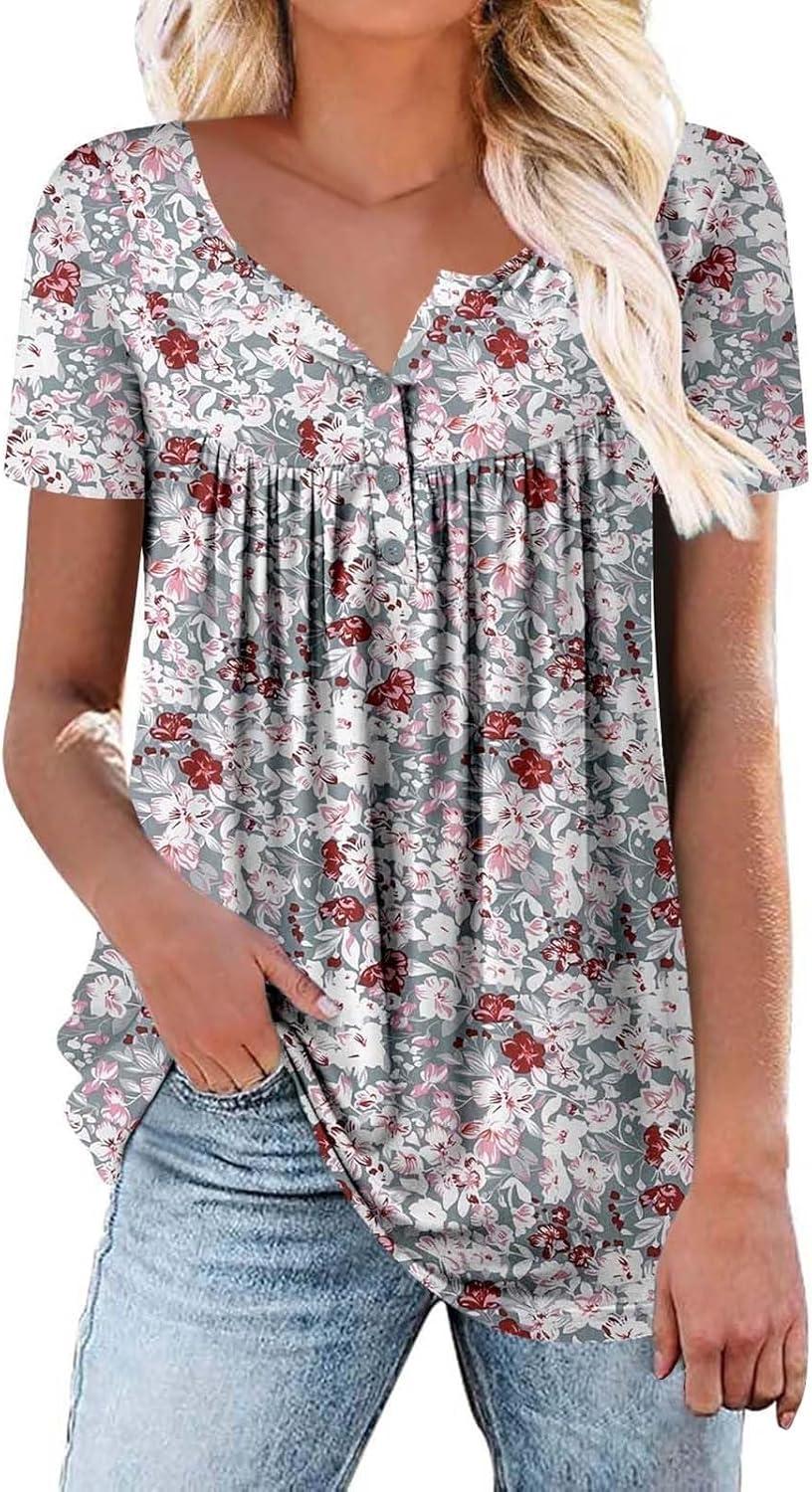 Boho Floral Versus Button-Down tested for Summer Style... Plus-Size Trend Catch-Up Tee