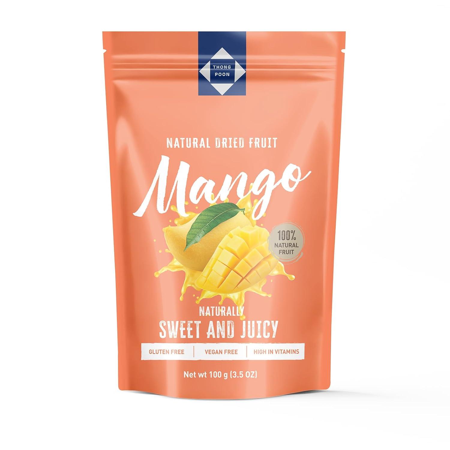 Premium Thai Mango Dried – Soft & Tested, Healthy Snack Versus Frozen… Tasty!