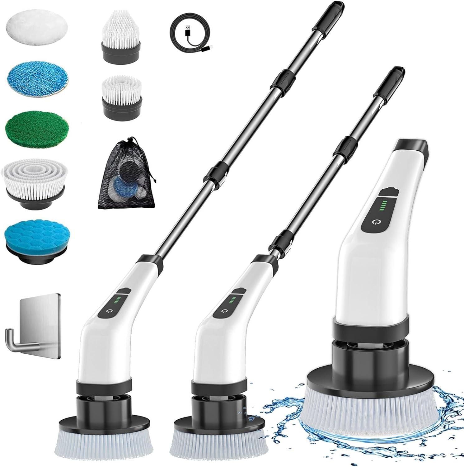 Electric Scrubber Showdown: 7-Head Brush Model vs. Tile Cleaning Insight... Surprisingly Easy!