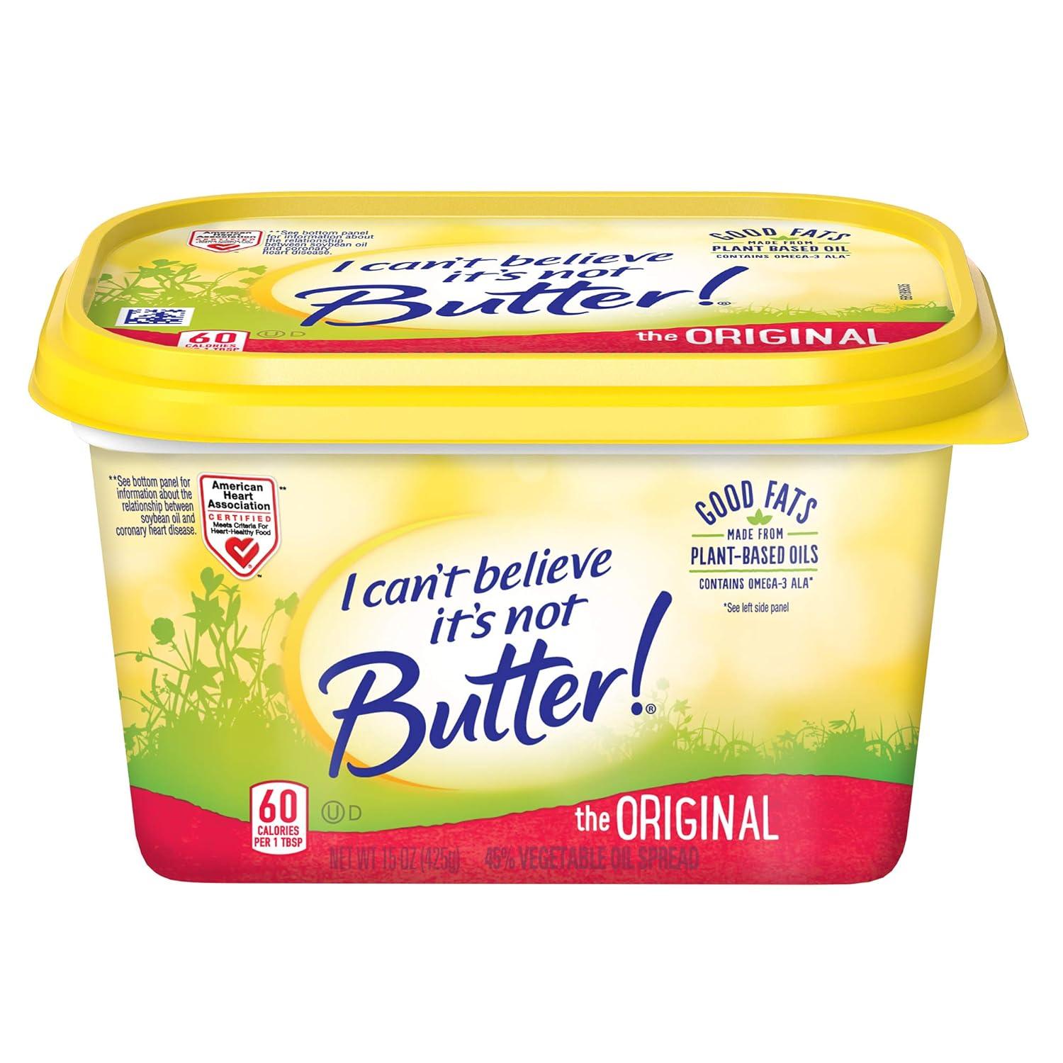 Versus Butter: Surprising Flavor Test Of I Can't Believe It's Not Butter!