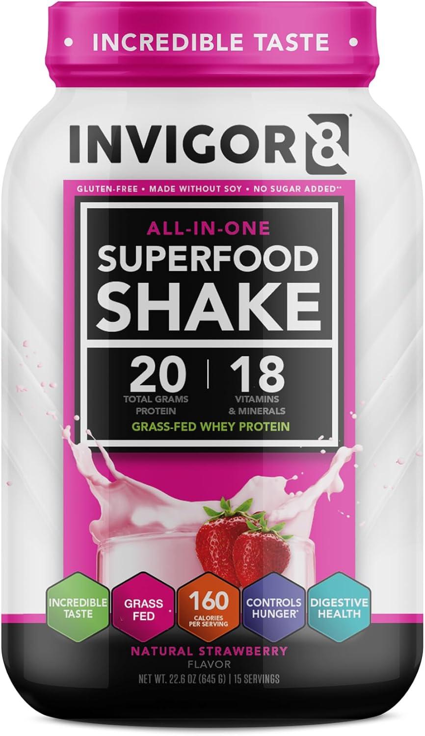 Invigor8 Whey Showdown: Surprising Grass-Fed Glut-Free Compare… Strawberry Meal Testéd (645g) Vegan Alternative