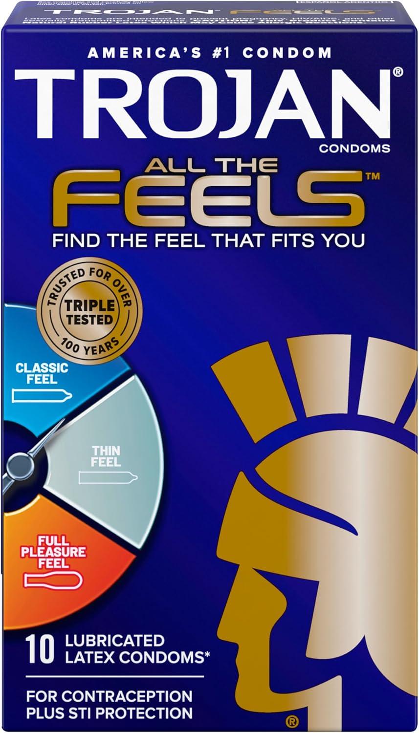 Latex Condoms Compared: Surprising Feel Latex Test 10CT Pack