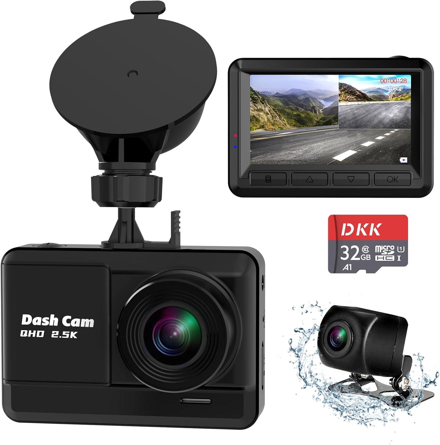 2.5K Dual Dash, Night Vision, Accident Lock Tested: Front-Rear Camera Use Case