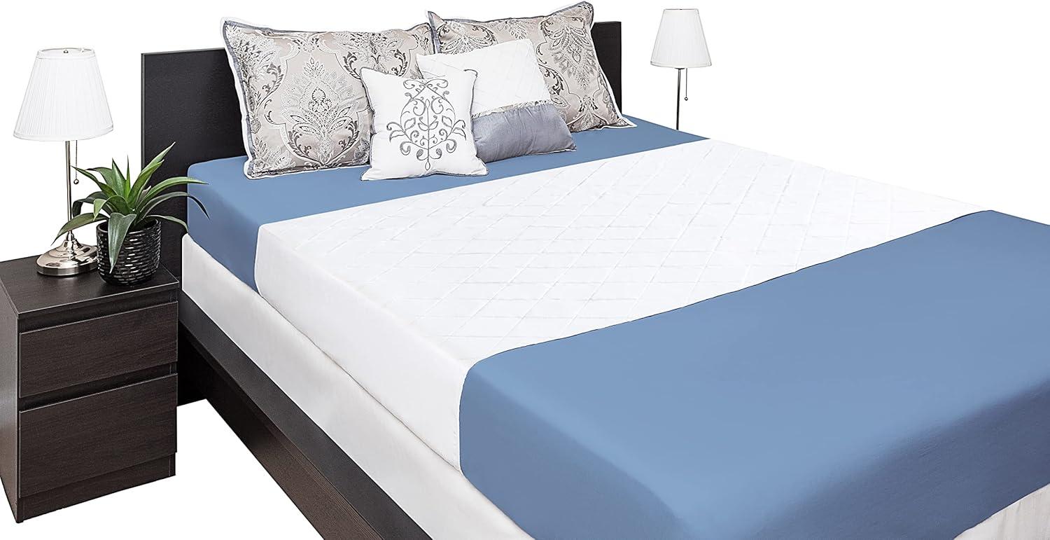 Super Versatile Waterproof Bed Pad – Tested Leak, Tuck-in Sides – Kids Pets Pad Showdown