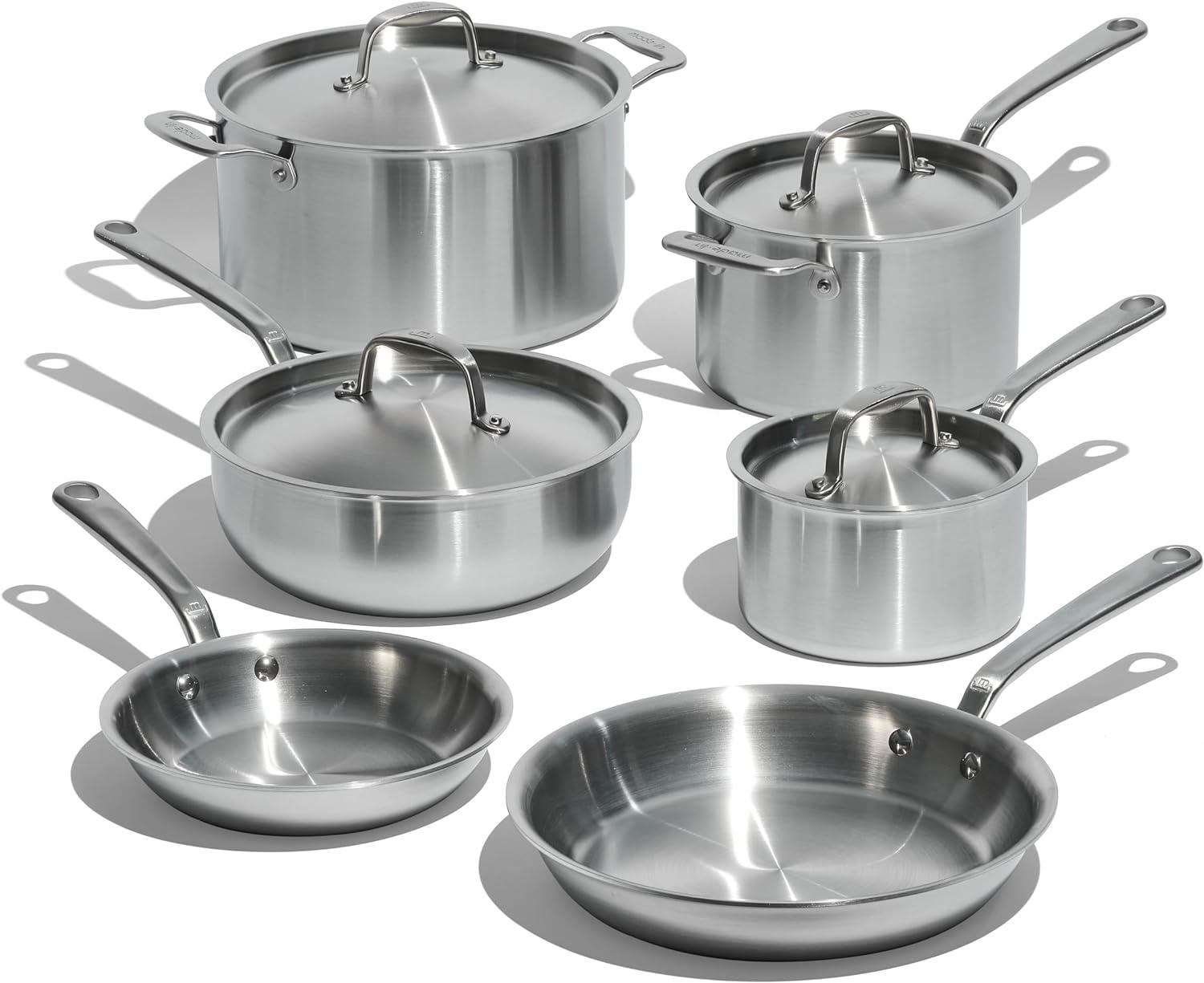 Compared 10-Ply Italian Cookware Set - Showdown tested... culinary ease!