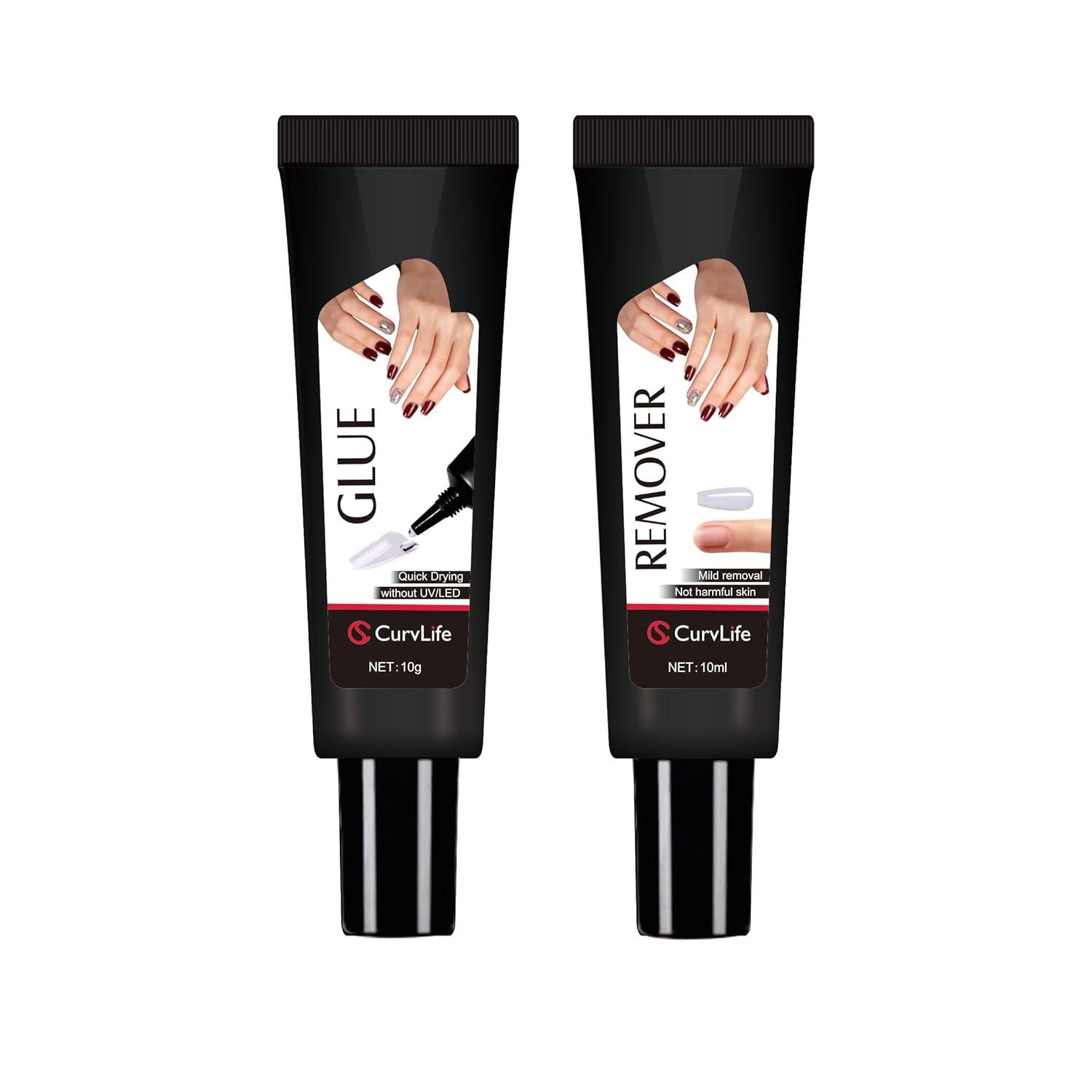 Curvlife Quick-Dry tested vs. 10ml Remover: Surprising Press On Nail Edge... Kits Are Killing it This Year!