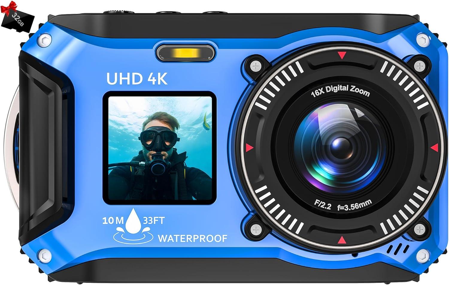 Compact Underwater Camera - 4K Tested Versus Trends - Dual-Screen Insight... Needs More!
