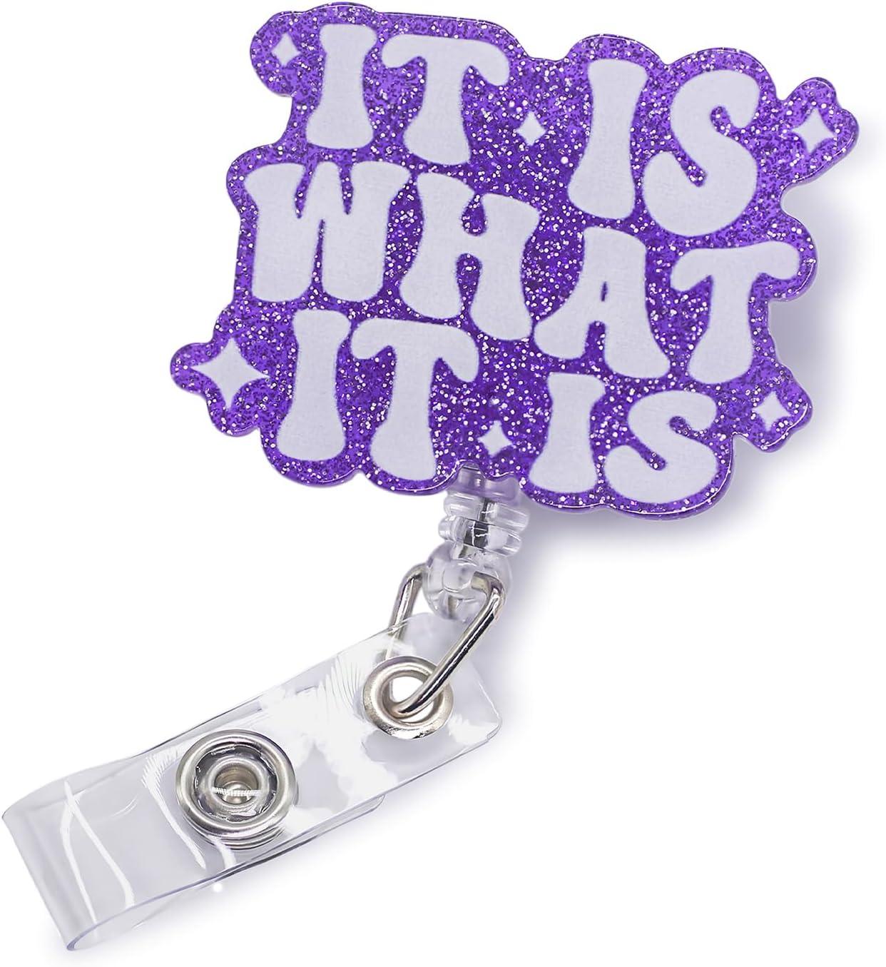 Funnybadge reel forhealthcare workers:Testedretractabledesign…sparklyandpractical!