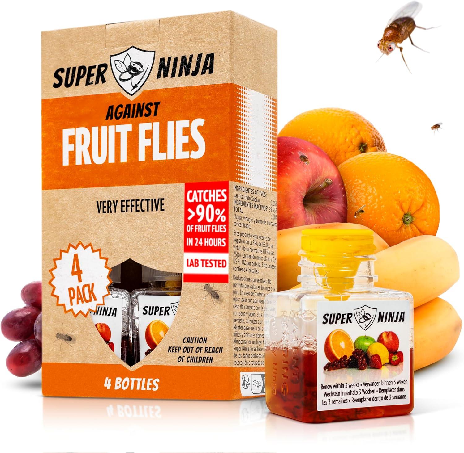 Super Ninja Fruit Fly Showdown: Traps vs. Indoor Pests... Tested, Easy Catch!