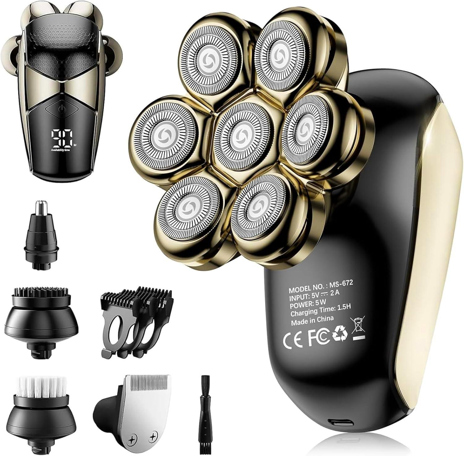 Surprising Insight: Versus Detachable Head Shavers - SHPAVVER vs Wet Dry - 5 In 1 vs Rotary (Bald Grooming Showdown)