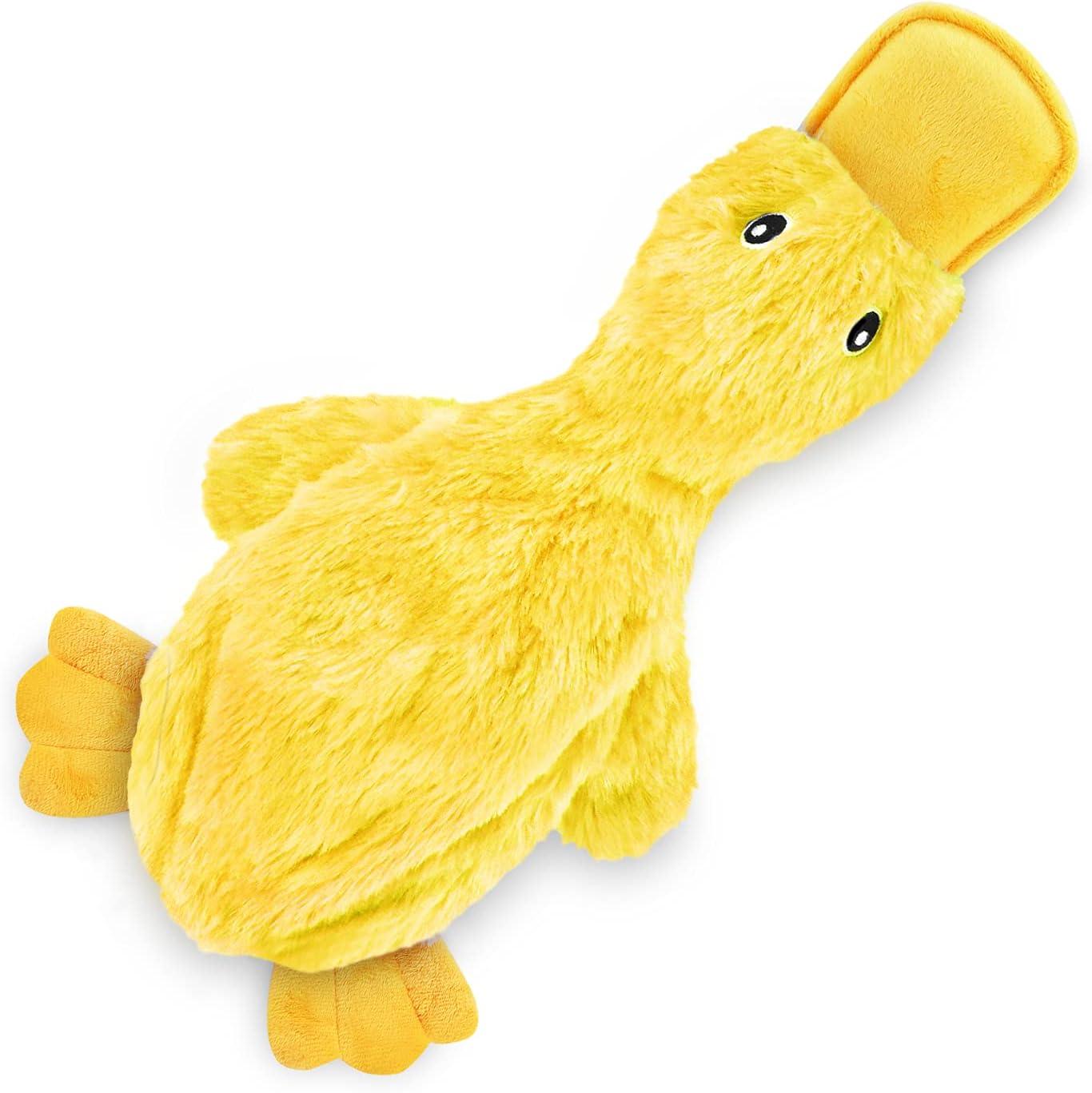 Pet Supplies Tested: Crinkle Duck No-Stuffing & Plush Squeaker for All Breeds