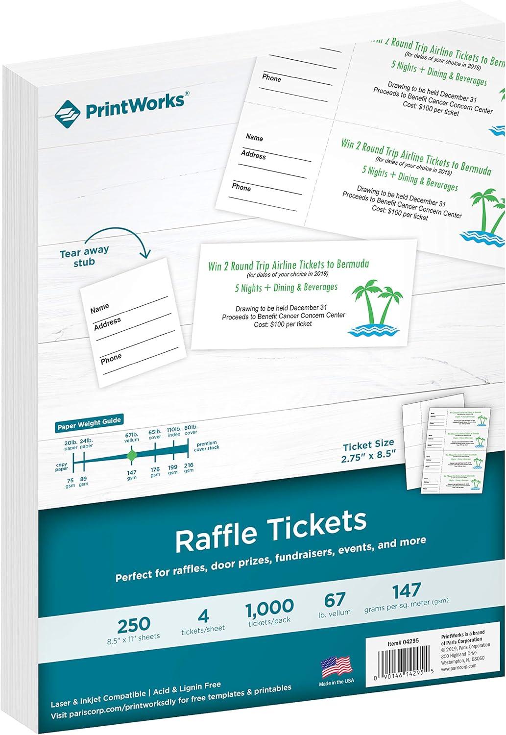 Surprising Insight: PrintWorks Tear-Away Stubs (USA-Made) for Events & Fundraisers