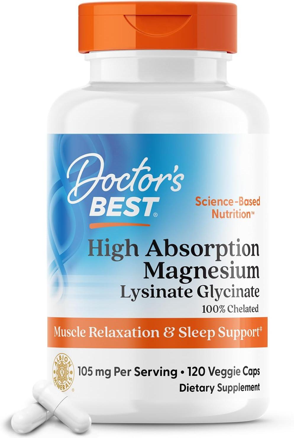 Doctor's Best Magnesium: High Absorption Tested vs. Easy Swallow... 2024 Insight