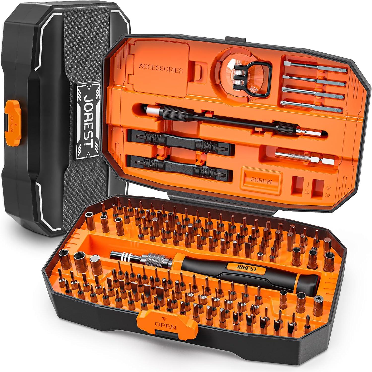 Jorest 152-in-1 Precision Set Tested-Magnetic, Torx, Tool Gift for Tech Repair