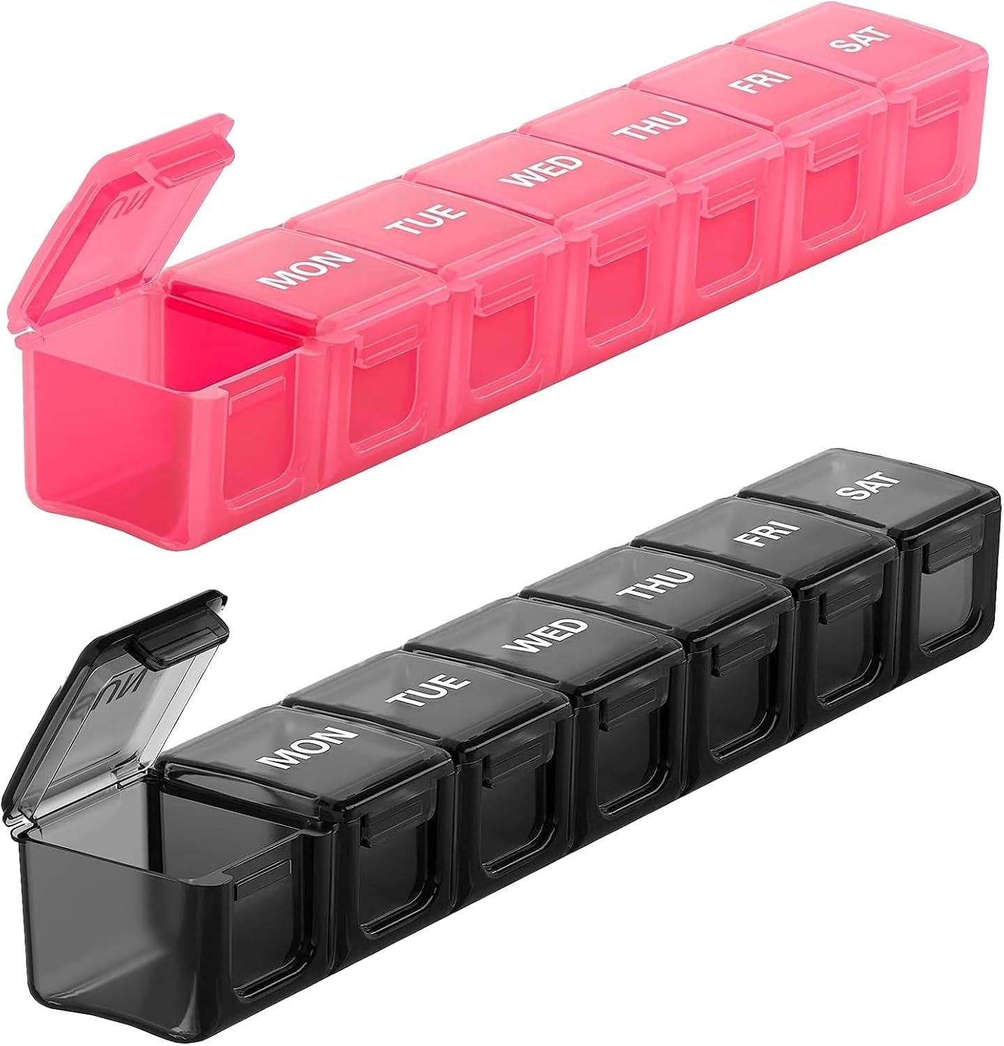 Portable Pill Box with Surprising Mirror: Tested for Daily Health & Travel Needs