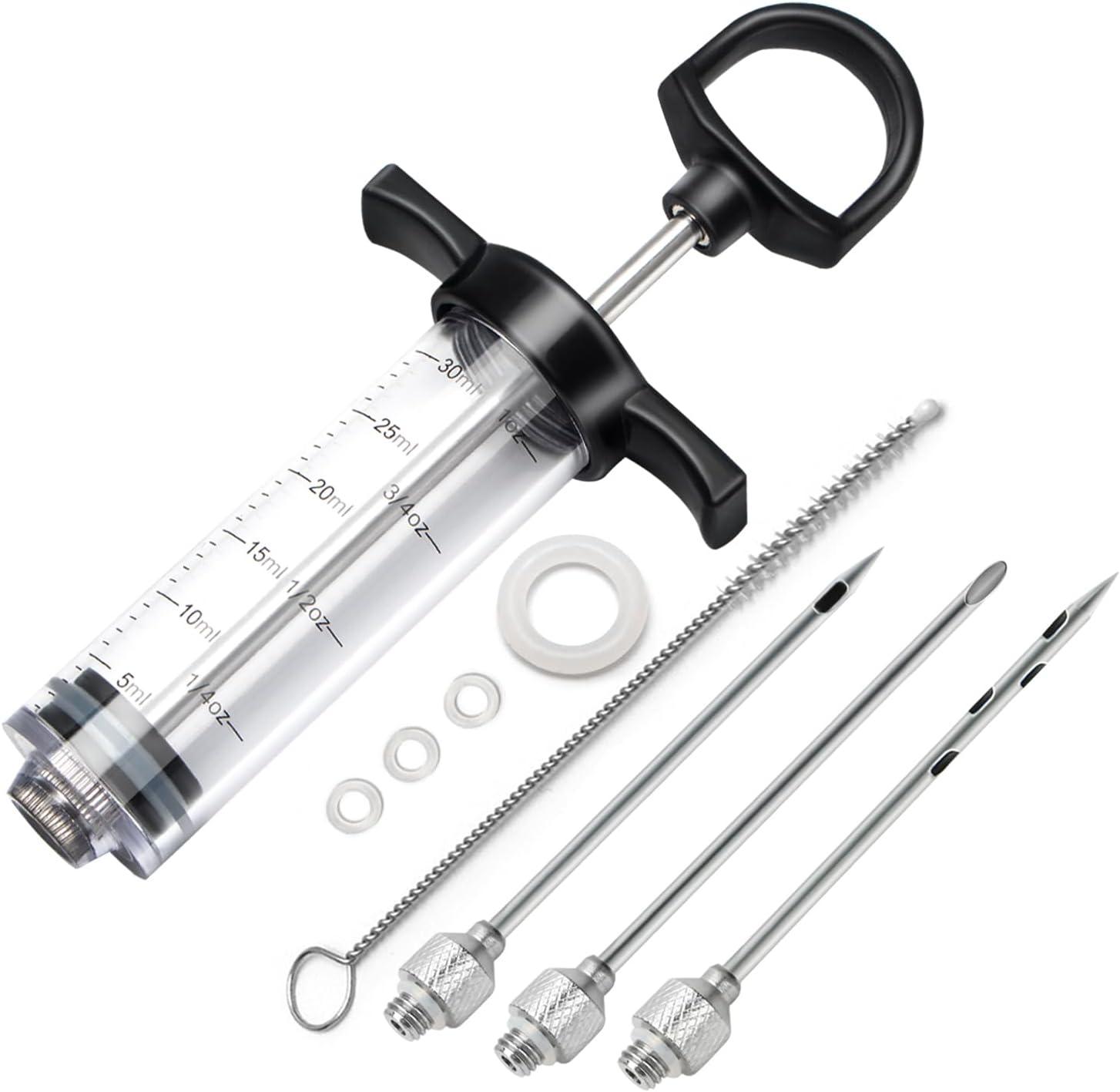 Surprising Insight: 3-Needle Plastic Smoker Injector Kit vs. 1-OZ Flavor Syringe, Recipe E-Book