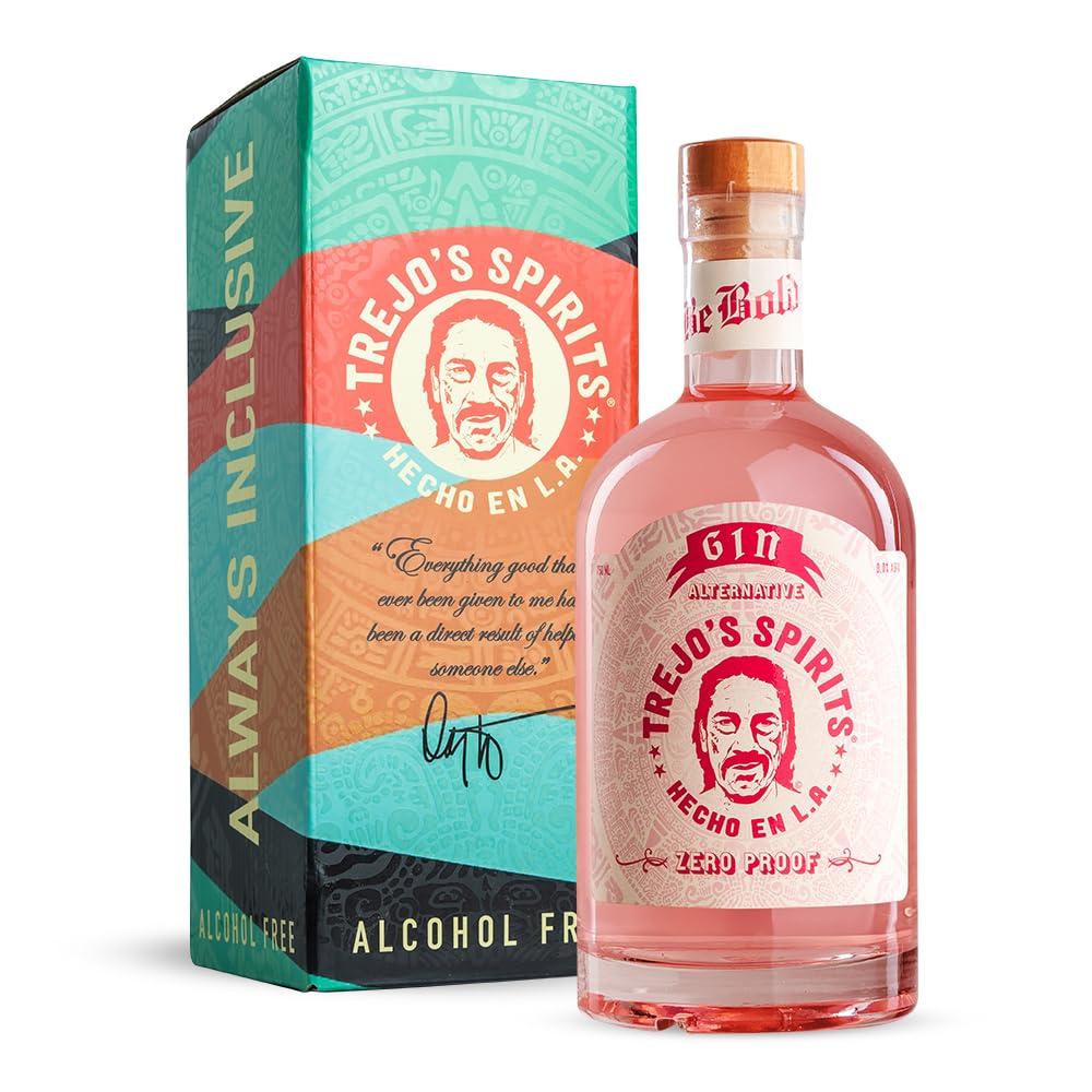 Trejo's Spirits Gin Showdown: 20 Calorie Zero-Proof... (All-Natural, Gluten-Free) Perfect for Gifting