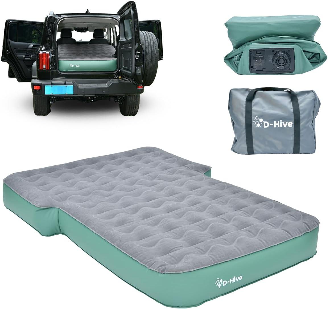 Green Air Mattress Showdown: Surprising Anti-Deflate & Built-In Pump for Cozy Camping - Easy to Install?