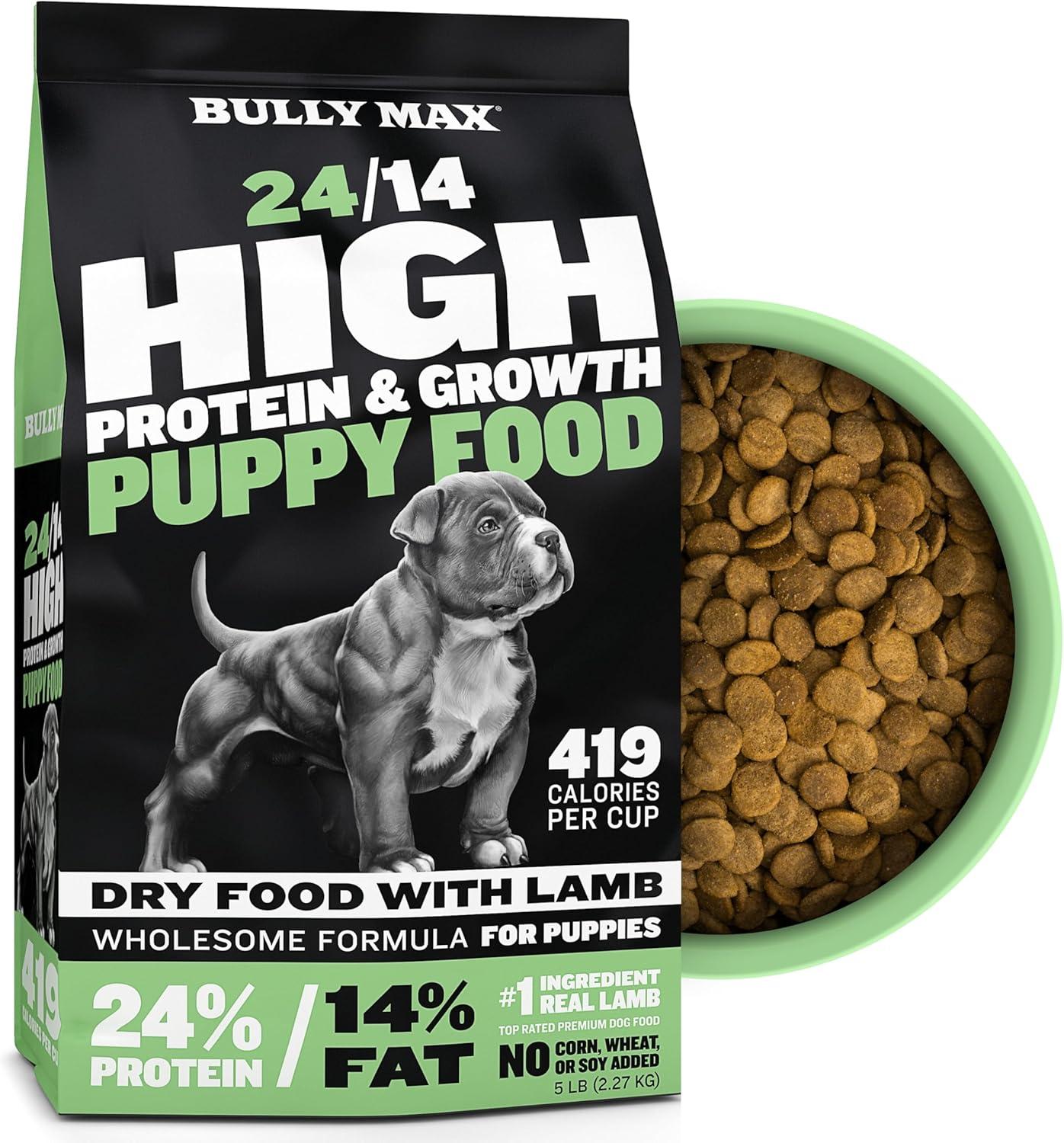 Bully Max High-Protein Dry Food: Surprising Slow-Cooked Lamb & Rice for Sensitive Stomach Puppies - Tested