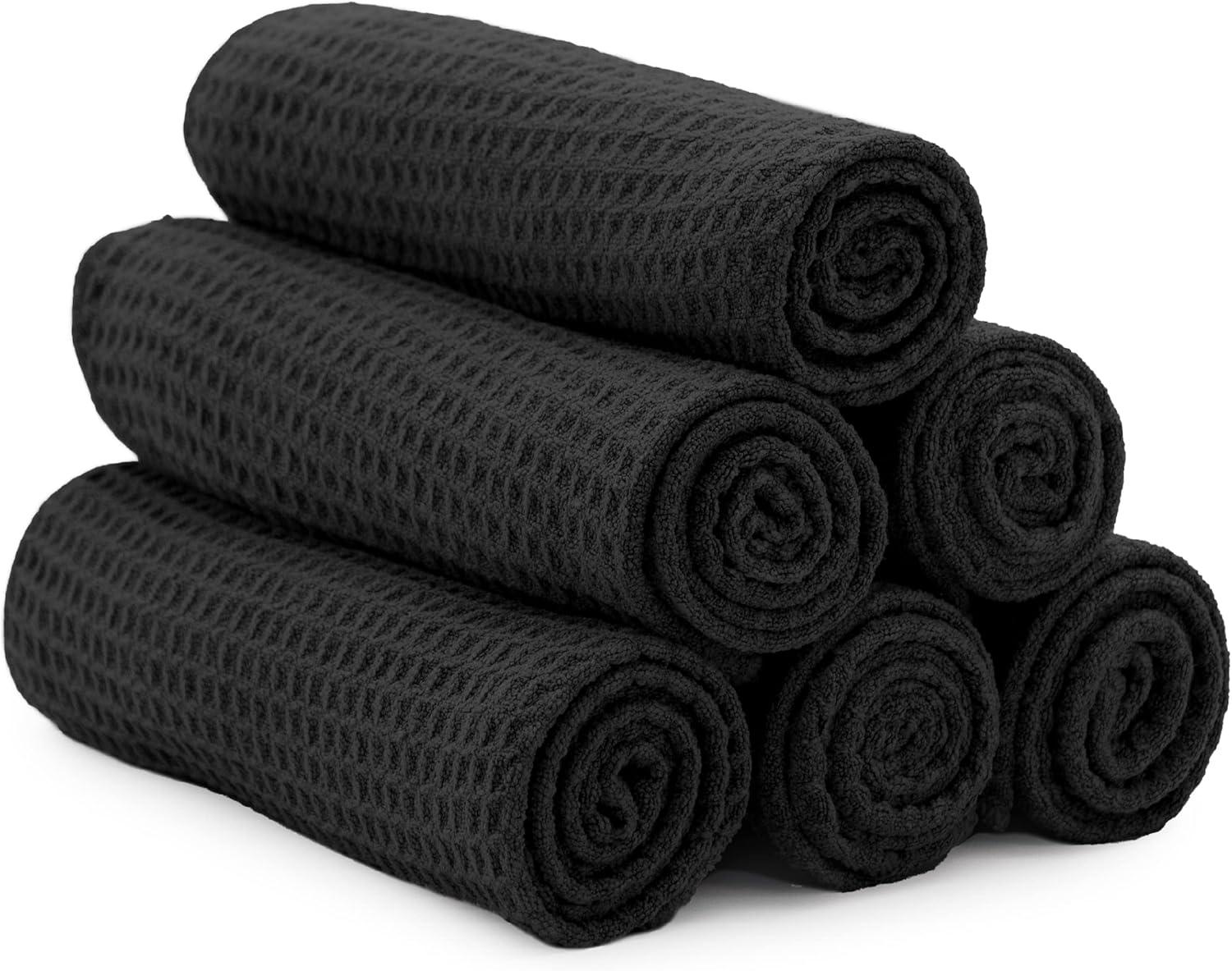 Showdown: S&T Microfiber Gym & Yoga Towels-Surprising 16x27, 6-Pack, Home Use