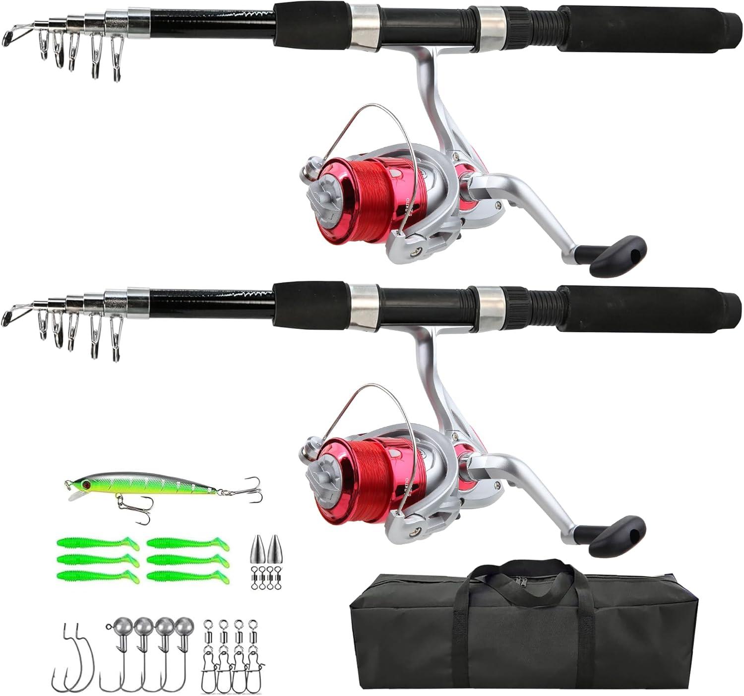 Showdown: Collapsible Rods, Carbon Fiber, Shielded Bearings & Travel Bag - Tested for Anglers