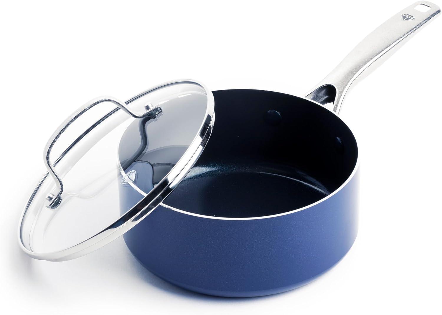 Blue Diamond Saucepan Compared: Glass Lid, PFAS-Free, Stay Cool Handle-Surprising Nonstick Tested!