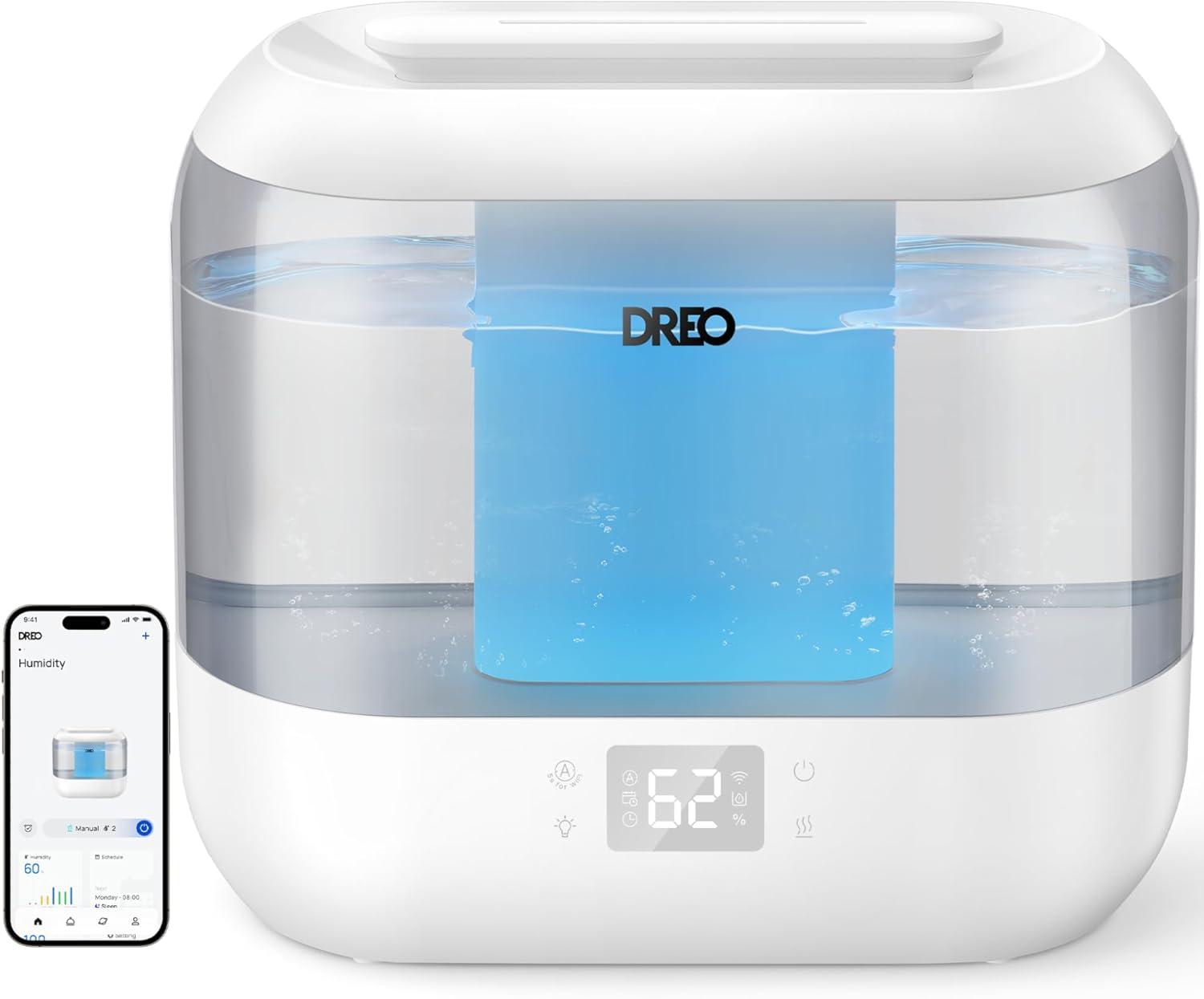 Dreo Humidifier Showdown: Tested Quiet Tech, 4L Top Fill, Nightlight, 32H Runtime, Voice Control for Baby Safety