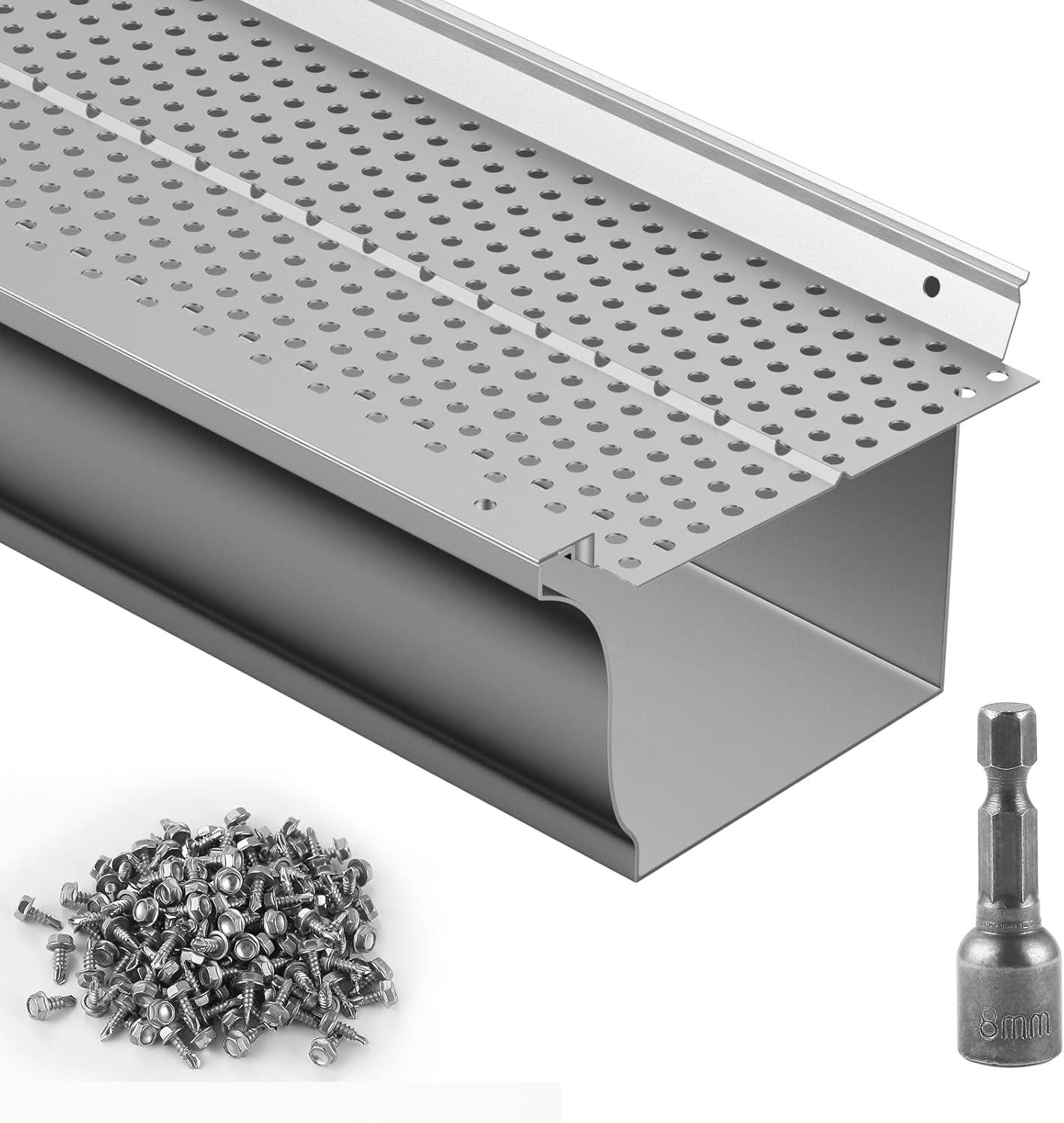 VEVOR Gutter Guard Showdown: 5'' Width, 0.02'' Thickness vs. Standard Models - Efficient DIY