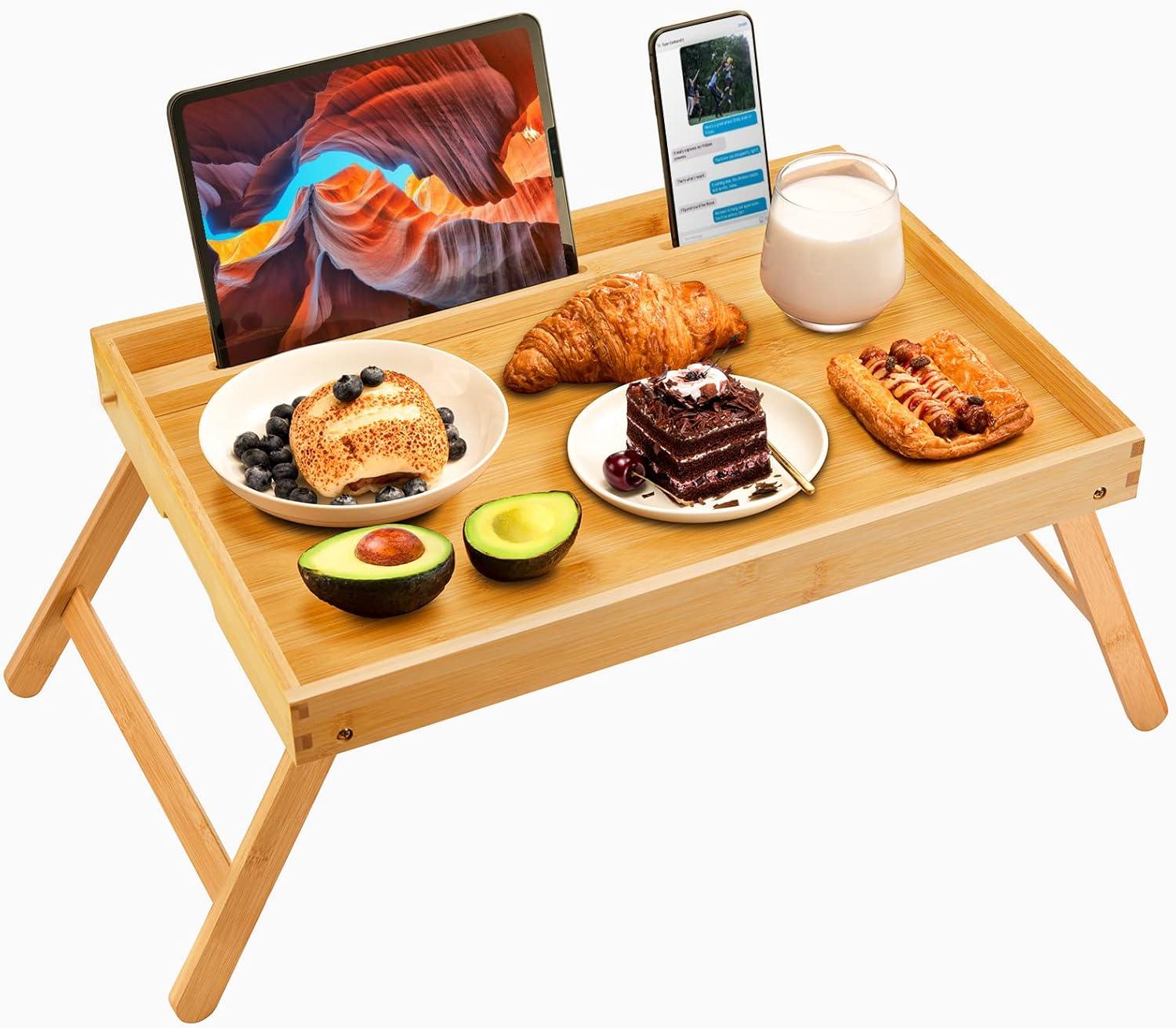 Bamboo Bed Tray Table (21.7x14 Inch) vs Foldable Legs: Tested for Multi-Tasking Comfort?