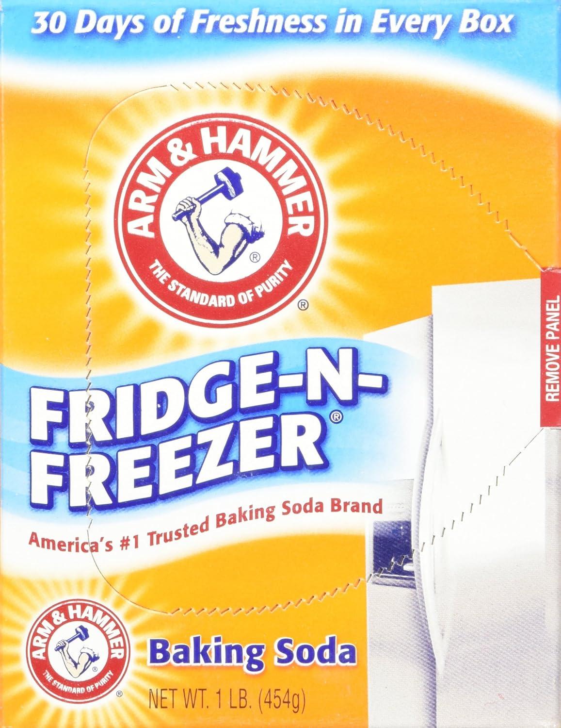 Arm & Hammer Fridge-N-Freezer Odor Absorber (14 Oz) - Pack of 6 Tested for Surprising Smell Fix!