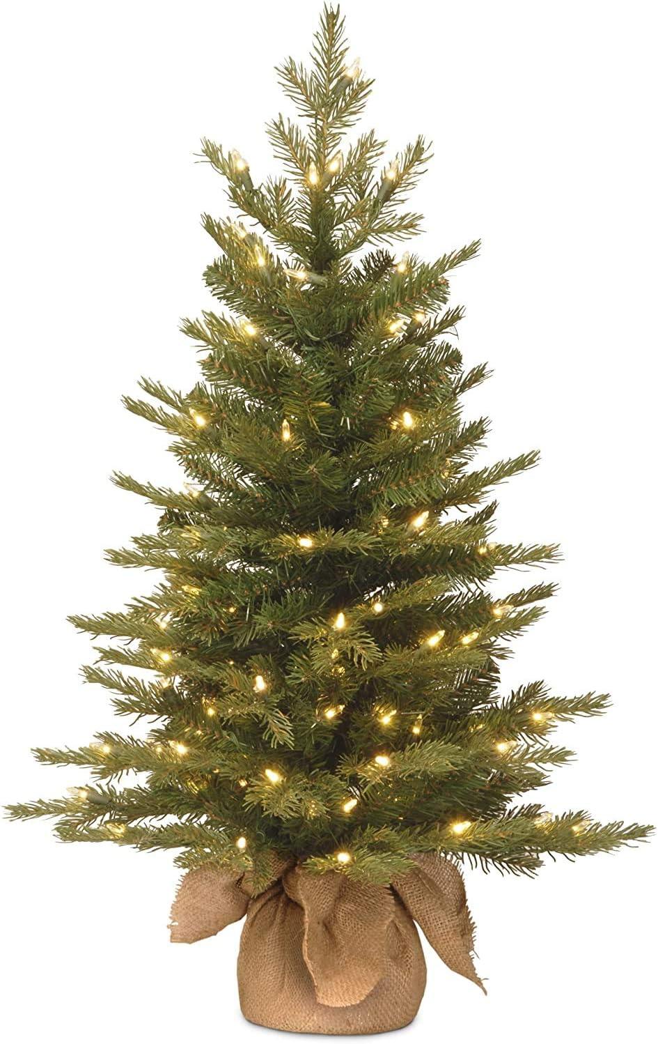 Surprising Insight: Feel Real Artificial vs. Real Christmas Trees - No Watering, Burlap Base