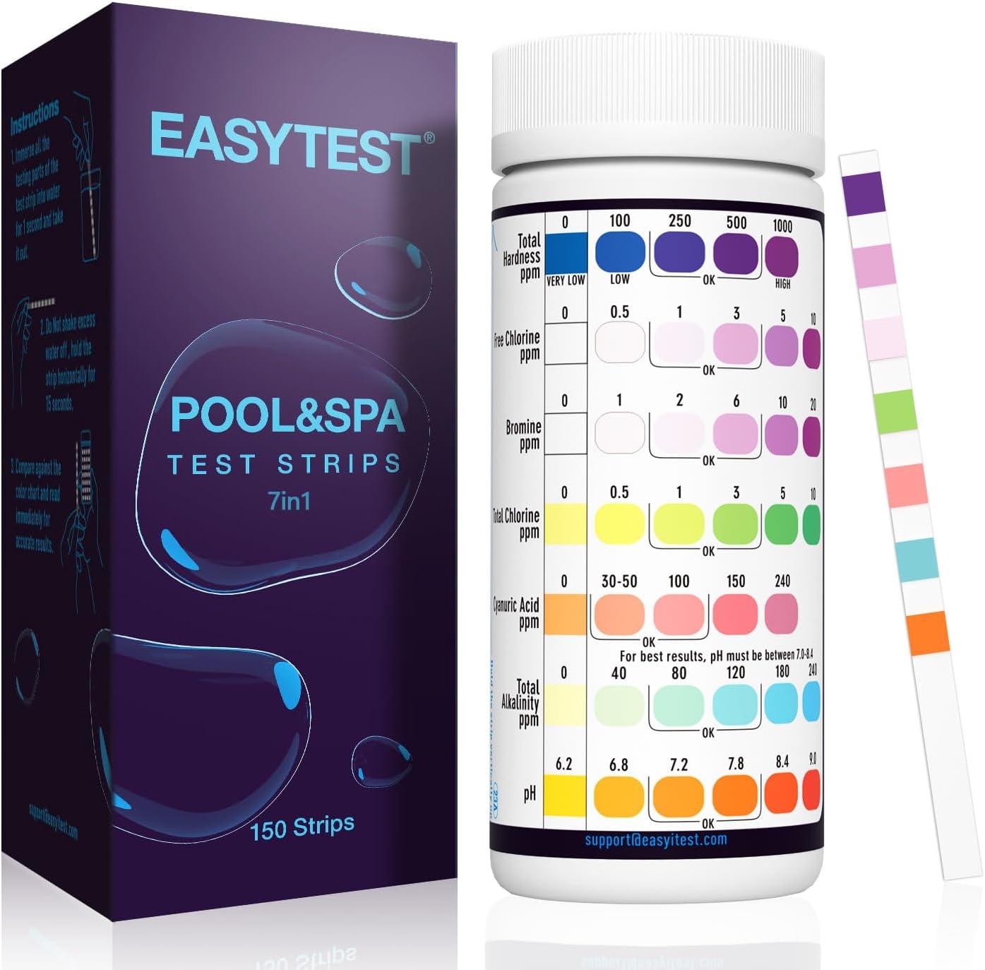 7-Way Pool Test Strips Showdown: Surprising Accuracy, 150 Strips, pH Quick Reads- Hot Tub Tested