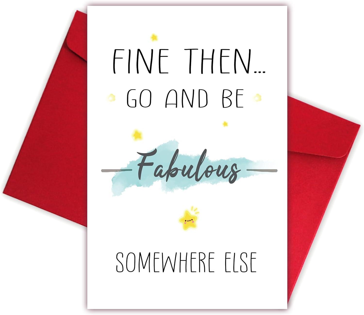 Funny Colleague Note vs. Humorous Boss Card: Tested Good Luck... Be Fabulous!