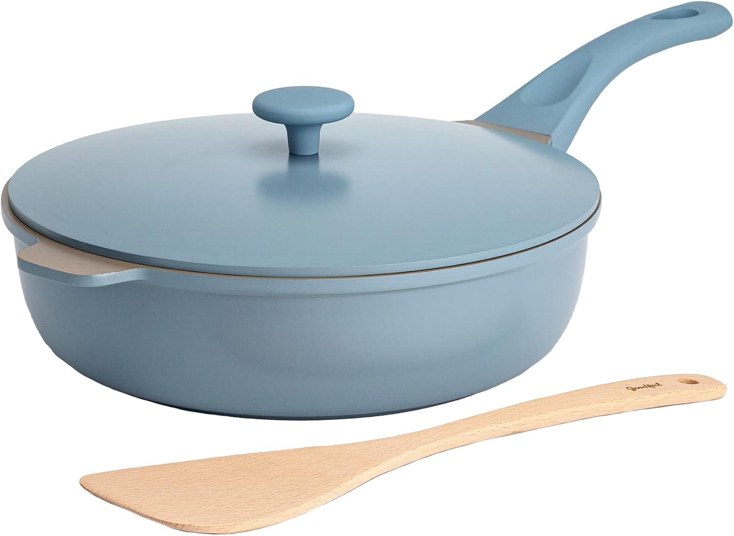 Surprising Cookware Showdown: Goodful's Cast Pan Tested - 4.4 Quart, Blue Mist?