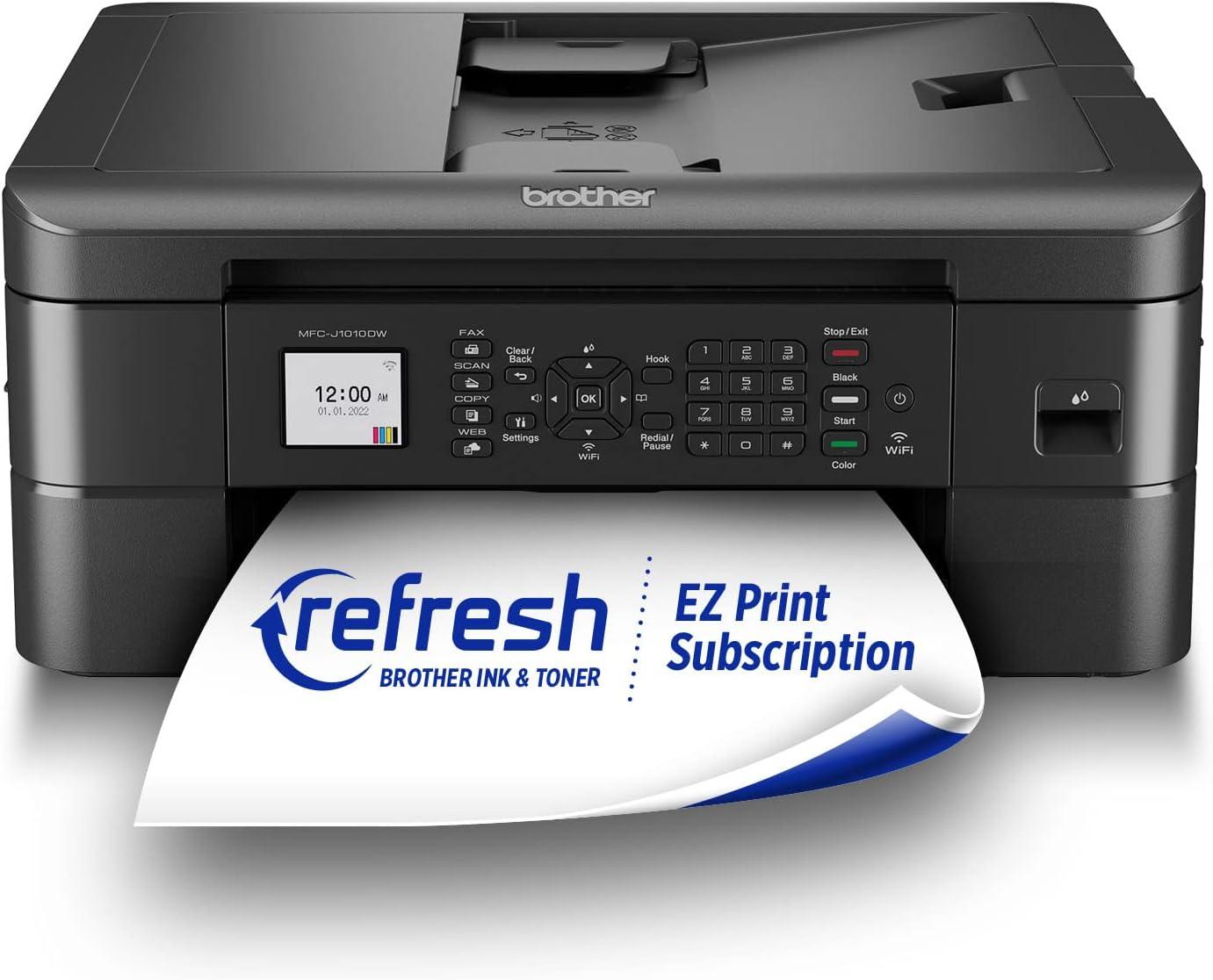 Brother MFC-J1010DW: Compact Design, Wireless Color, & Alexa Integration - Surprising Printer Efficiency