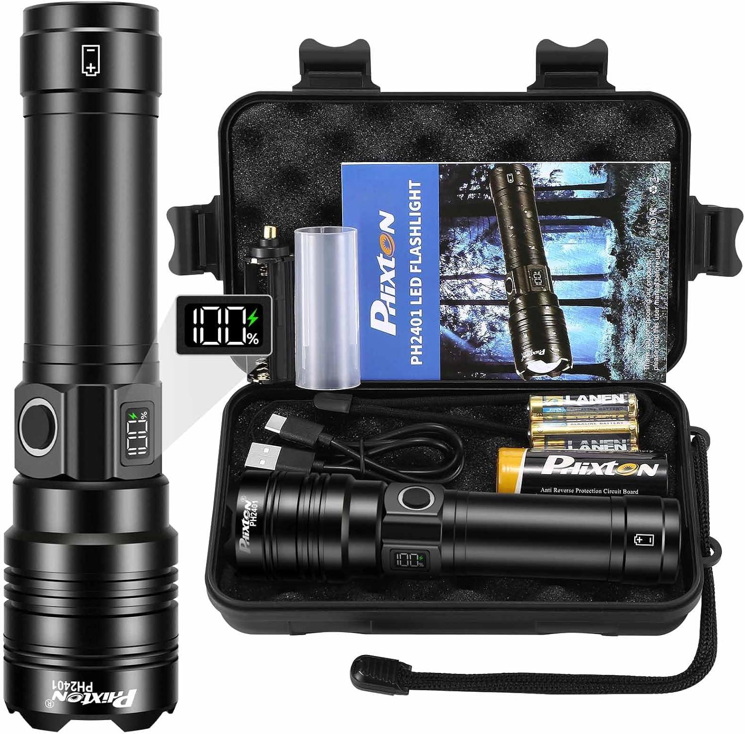 Flashlight Showdown: 2000-Lumen Power Vs. 15-Hour USB-C Charging-Tested for Emergency & Camping Use