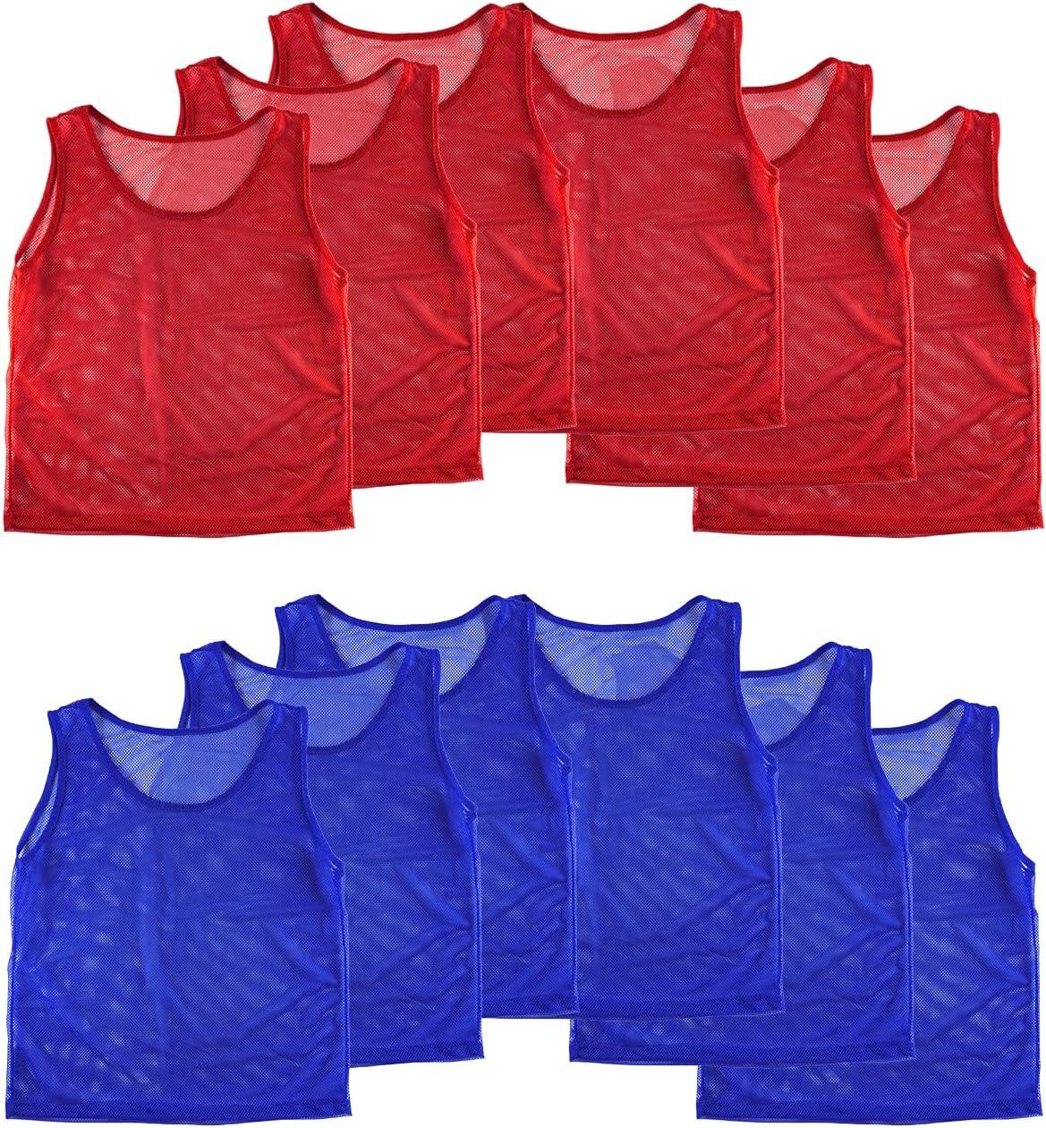 Lightweight Tested: 12-Pinny Scrimmage Vest vs. Team Jersey (Youth-Friendly) for Play