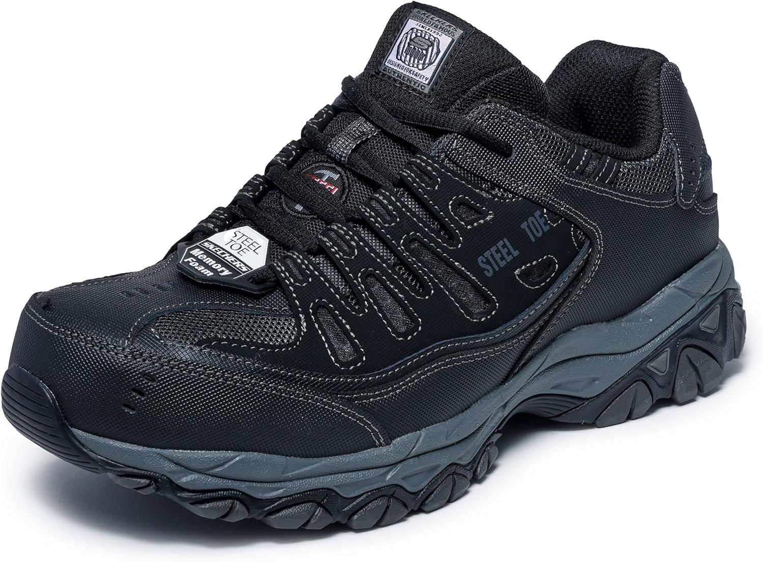 Skechers Cankton Steel Toe vs [Other Product] - Memory Foam Tested... Electrical Hazard Safety for Construction Jobs