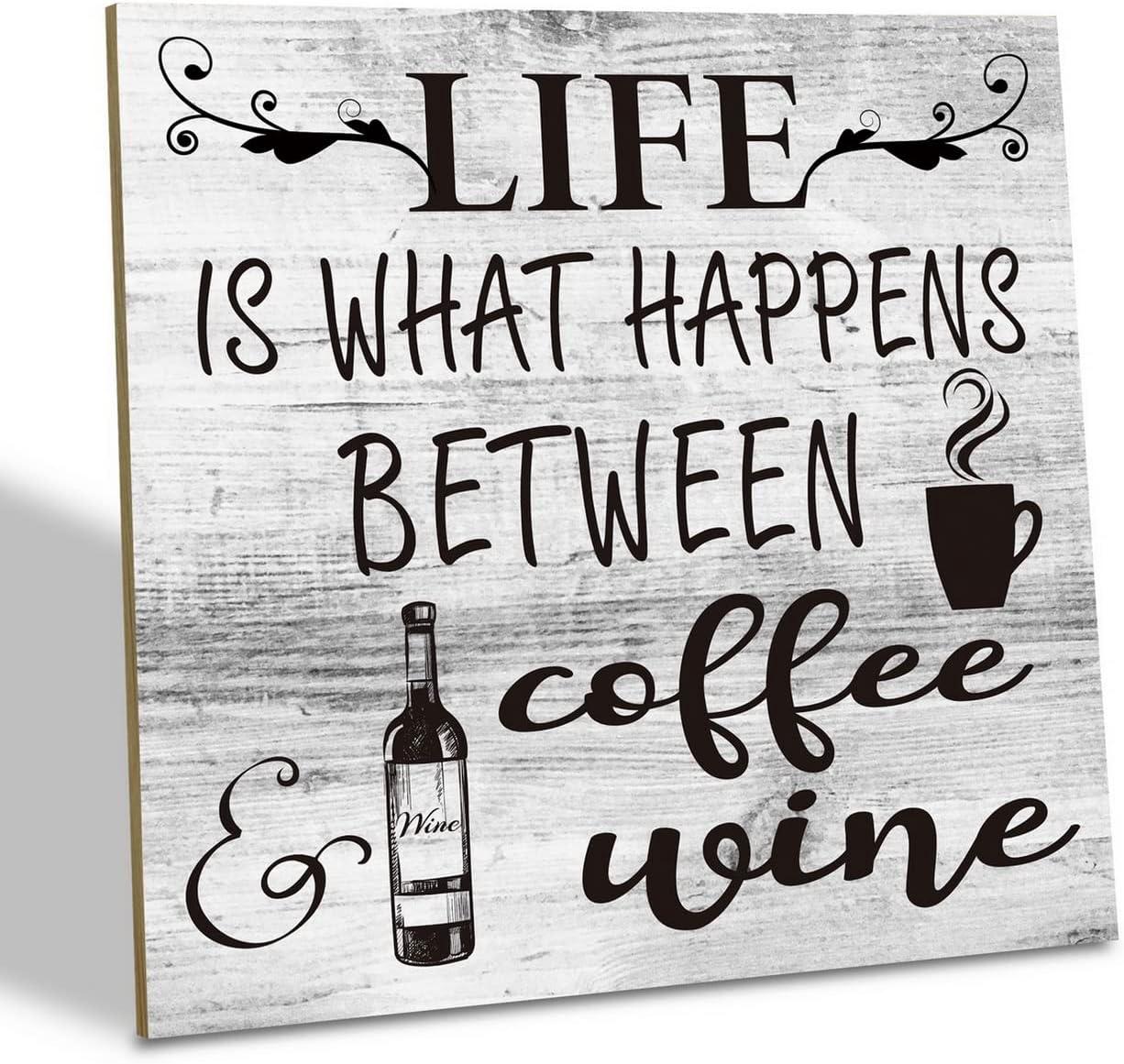 Wine Lover's Surprising Insight: Coffee & Wine Sign
