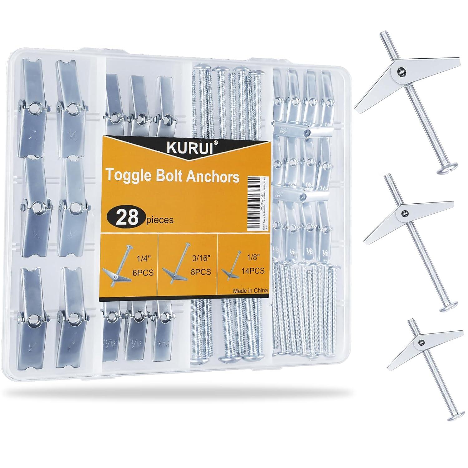 KURUI Wall Anchors: Surprising Strength, Tested for 75LB Loads