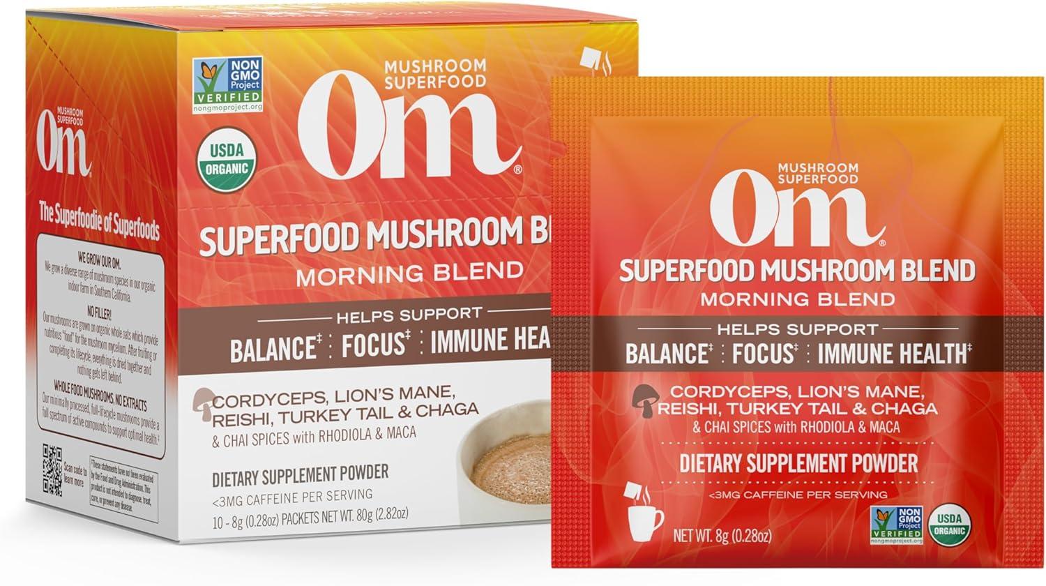 Om Mushroom Blend Showdown: No Coffee, Cordyceps Energy, Agaricus Immune, Lion's Mane Focus, Rhodiola Stress, Turkey Tail Antioxidants