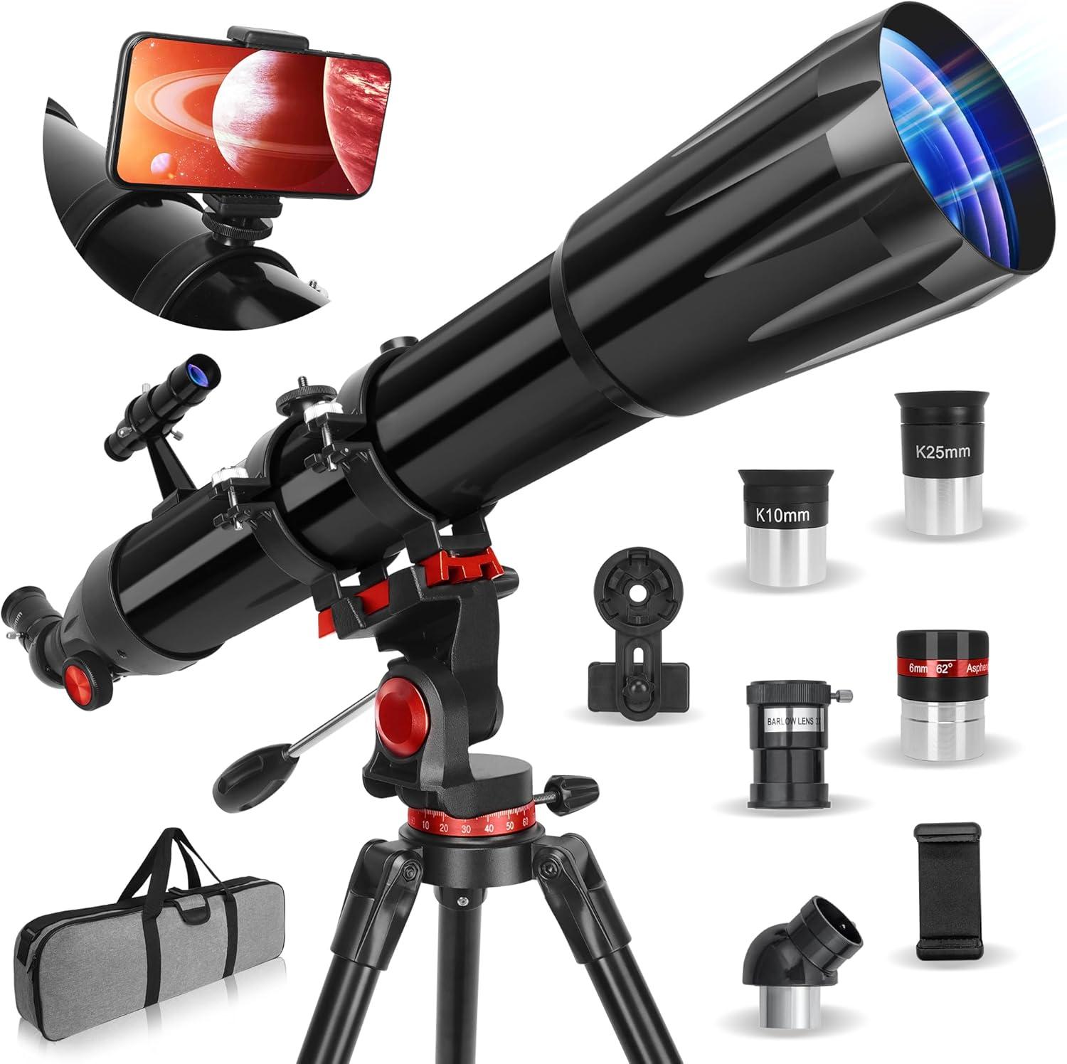 Telescope Showdown: 90mm Aperture Tested vs Kids' Phone Adapter (Smart Use)