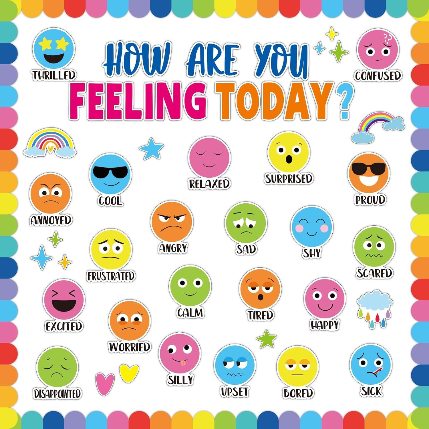 Feeling Bulletin Board Set vs. Emotion Cutouts: Tested Mental Health Classroom Decor