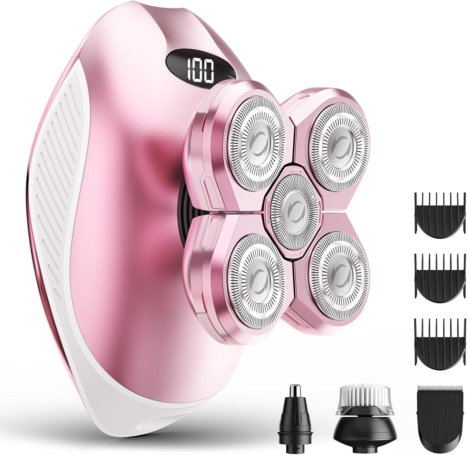 Best 5-in-1 Women's Electric Shaver LED Waterproof Travel