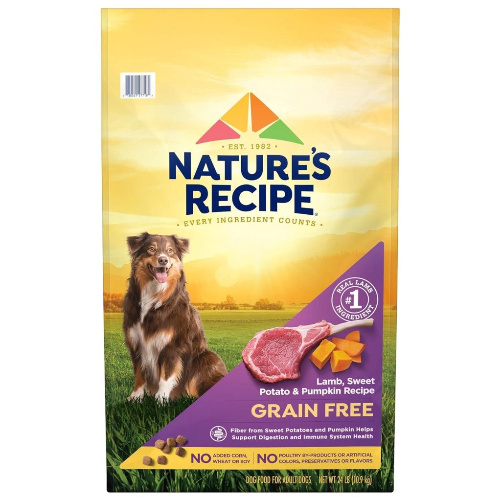 Best Dog Food – Nature’s Recipe Grain Free Lamb, Sweet Potato & Pumpkin Review