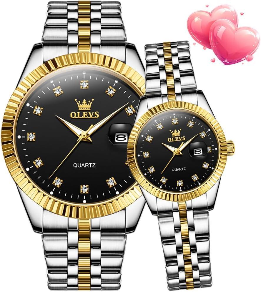 Best Couple Watches – OLEVS Valentines Pair Quartz Wristwatch Review