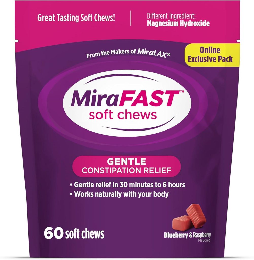 Best Laxative – MiraFAST Soft Chews, Gentle Constipation Relief Review