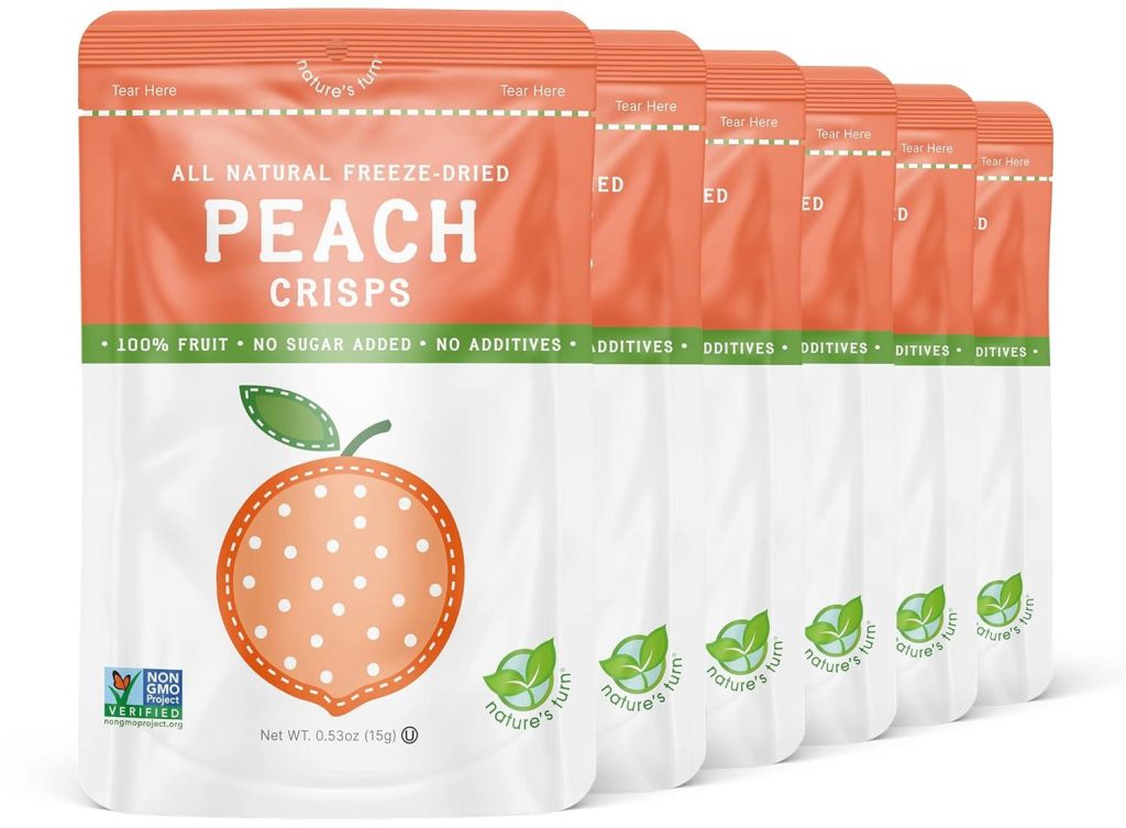 Best Plant-Based Snack – Nature’s Turn Freeze-Dried Peach Crisps Review